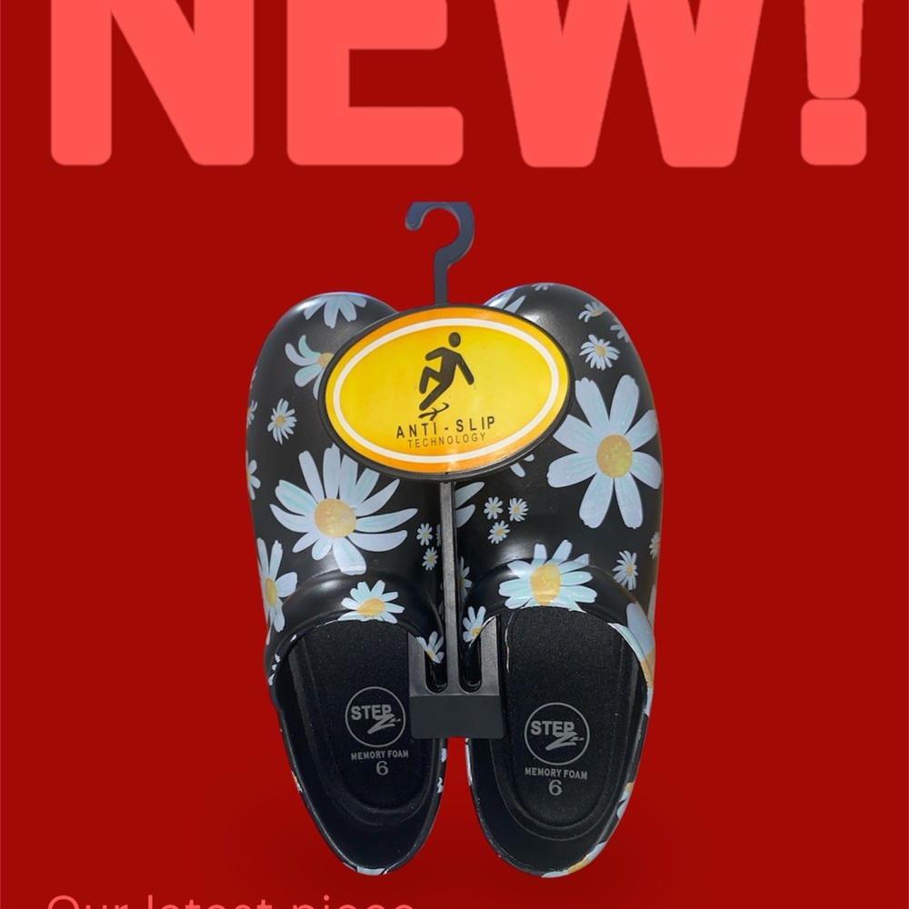 Zapatos Floral Anti-Slip Clogs